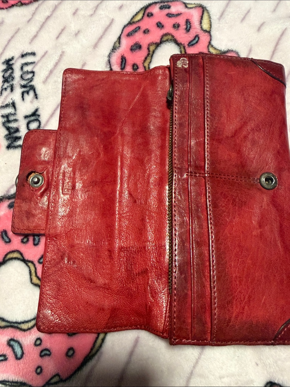 Frye Red Leather Wallet - Picture 4 of 9